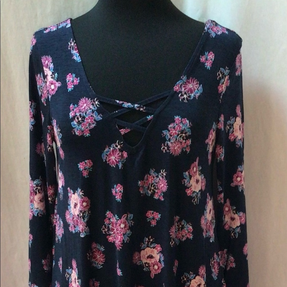 Three pink hearts Boho dress size medium